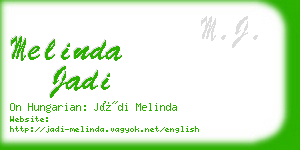 melinda jadi business card